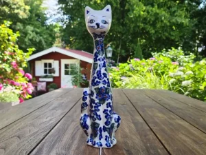 Katze, ca. 31 cm hoch,  2. Wahl^Bunzlauer Keramik Outlet