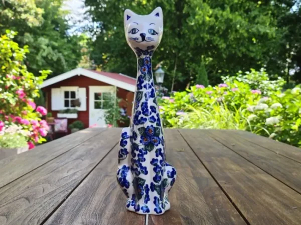 Katze, ca. 31 cm hoch,  2. Wahl^Bunzlauer Keramik Outlet