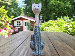 Katze, ca. 31 cm hoch,  2. Wahl^Bunzlauer Keramik Clearance