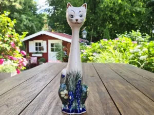 Katze, ca. 31 cm hoch,  2. Wahl^Bunzlauer Keramik Best