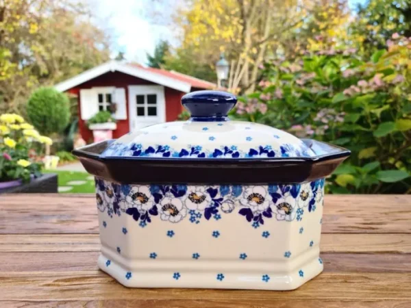 Keksdose, Höhe 17 cm, 25 x 18 cm, Lady^Bunzlauer Keramik Best