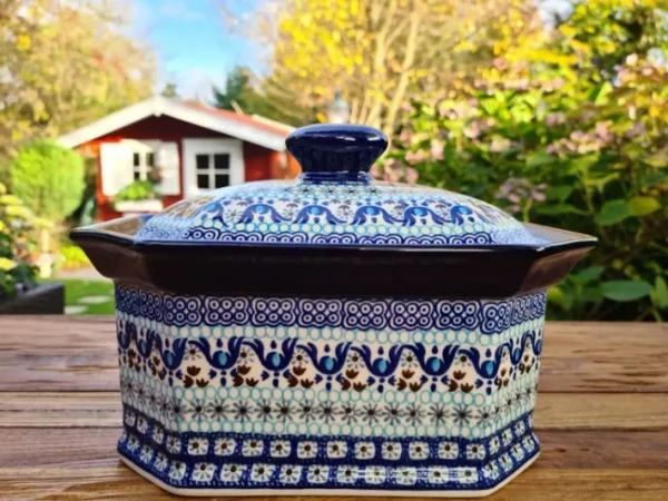 Keksdose, Höhe 17 cm, 25 x 18 cm, Marrakesch^Bunzlauer Keramik Discount