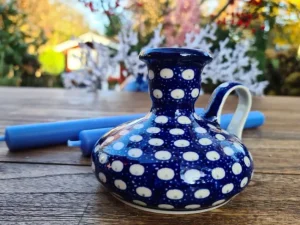 Kerzenständer, Höhe ca. 9,5 cm, Tradition 4 - BSN 7302^Bunzlauer Keramik Hot