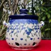 Knoblauchtopf, 900 ml,15 cm, Vogel Ivy^Bunzlauer Keramik New