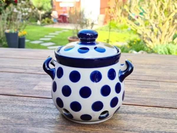 Knoblauchtopf, 900 ml, Höhe 15 cm, Tradition 28 - polska pottery - BSN 7768^Bunzlauer Keramik Hot