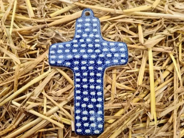 Kreuz, 21 x 12 cm, Tradition 4   BSN 4015-Aussteller^Bunzlauer Keramik Clearance