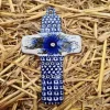Kreuz, 21 x 12 cm, Unikat 2 - polacco ceramica - BSN 5224-Aussteller^Bunzlauer Keramik Fashion