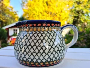 Krug, 1 l,11 cm, Unikat 1^Bunzlauer Keramik New