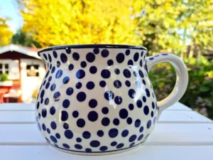 Krug, 1 l, Höhe 16 cm, Crazy Dots, BSN A-0271^Bunzlauer Keramik Outlet