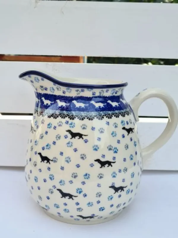 Krug, 1000 ml, Höhe 16 cm, Dackel^Bunzlauer Keramik Hot