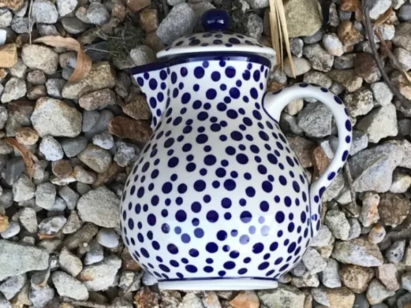 Krug mit Deckel, Vol. 1 l, 22 cm, Crazy Dots, BSN A-0312^Bunzlauer Keramik Online