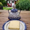 Käsemarie groß, alte mit Glasurrissen eventuell^Bunzlauer Keramik New