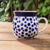 Kugelbecher, 220 ml,8 cm, Crazy Dots, BSN A-0268^Bunzlauer Keramik Online