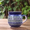 Kugelbecher, 220 ml,8 cm, Unikat 58^Bunzlauer Keramik Hot