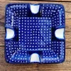 Maxi Aschenbecher, 17,5 x 17,5 cm, 3,5 cm hoch, Unikat 22  - BSN 14882^Bunzlauer Keramik Fashion