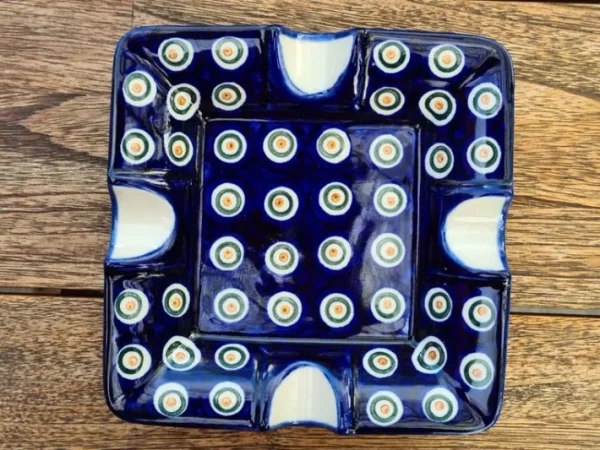 Maxi Aschenbecher, 17,5 x 17,5 cm, 3,5 cm hoch, Tradition 10 - BSN 0666^Bunzlauer Keramik Discount