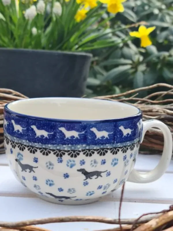 Maxi Tasse, max. 375 ml, Dackel^Bunzlauer Keramik Discount