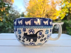 Maxi Tasse, max. 375 ml, Katze, BSN A-0113^Bunzlauer Keramik New