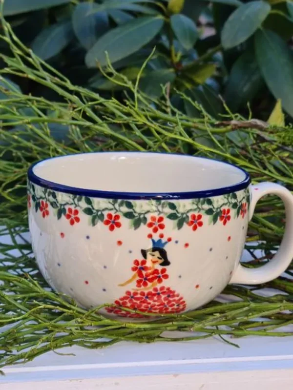 Maxi Tasse, max. 375 ml, Prinzessin^Bunzlauer Keramik New