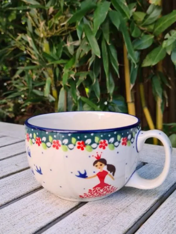 Maxi Tasse, max. 375 ml, Prinzessin rot^Bunzlauer Keramik Best