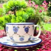 Maxi Tasse mit Unterteller, 375 ml, Trad. 8, BSN y-044^Bunzlauer Keramik Best