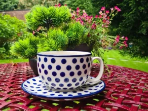 Maxi Tasse mit Unterteller, 375 ml, Trad. 24, BSN m-3367^Bunzlauer Keramik Fashion