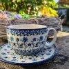 Maxi Tasse mit Unterteller, 375 ml, Spring Hill^Bunzlauer Keramik Clearance