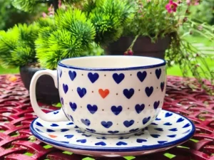 Maxi Tasse mit Unterteller, 375 ml, Schatzsuche, BSN A-1677^Bunzlauer Keramik Sale