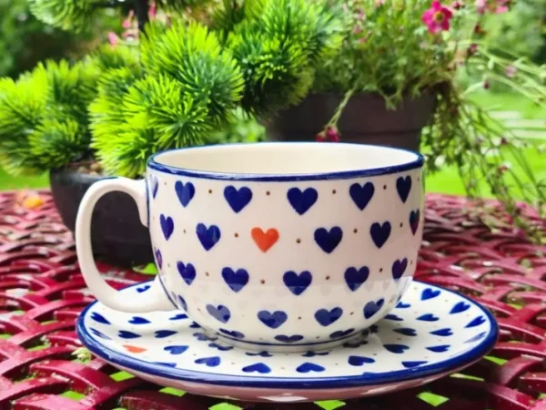 Maxi Tasse mit Unterteller, 375 ml, Schatzsuche, BSN A-1677^Bunzlauer Keramik Sale