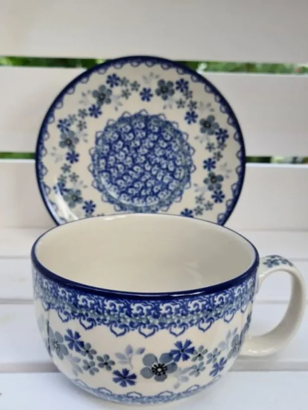 Maxi Tasse mit Unterteller, 375 ml, Harmony^Bunzlauer Keramik Clearance