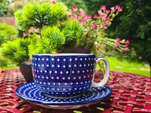 Maxi Tasse mit Unterteller, 375 ml, Unikat 22, BSN m-1055^Bunzlauer Keramik Sale