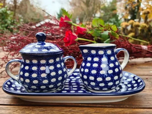 Milch und Zucker auf einem Tablett, Tradition 4 - BSN 5650^Bunzlauer Keramik Outlet
