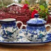 Milch, Zucker auf Tablett, Vogel Ivy^Bunzlauer Keramik Outlet