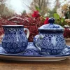 Milch, Zucker auf Tablett, Lace^Bunzlauer Keramik Hot
