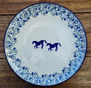 Mittagsteller, Ø 25,5 cm, Horse^Bunzlauer Keramik Online