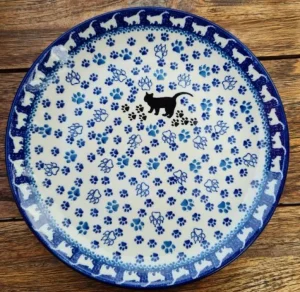 Mittagsteller, Ø 25,5 cm, Katze, BSN A-0082^Bunzlauer Keramik Outlet