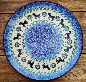 Mittagsteller, Ø 25,5 cm, Pferde^Bunzlauer Keramik Discount