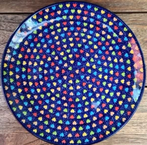 Mittagsteller, Ø 25,5 cm, Träume- Unikat^Bunzlauer Keramik Best