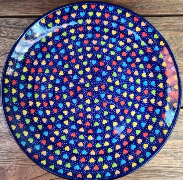 Mittagsteller, Ø 25,5 cm, Träume- Unikat^Bunzlauer Keramik Best