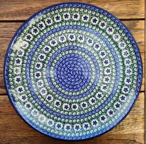 Mittagsteller, Ø 25,5 cm, Unikat 58^Bunzlauer Keramik Best