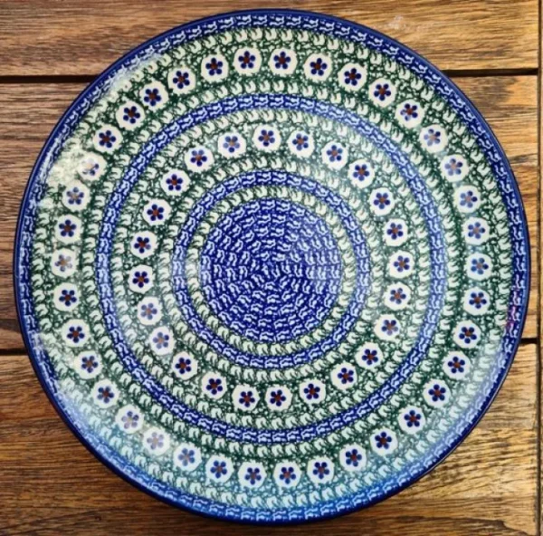 Mittagsteller, Ø 25,5 cm, Unikat 58^Bunzlauer Keramik Best