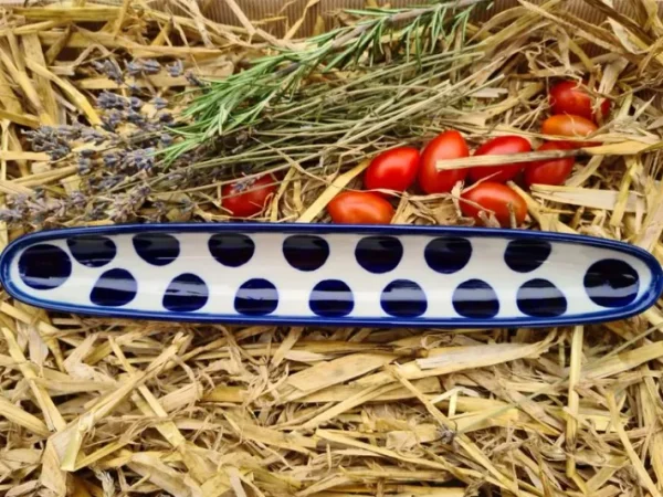 Olivenschale, 31 x 5 cm, Höhe 2,5 cm, Tradition 28^Bunzlauer Keramik Discount