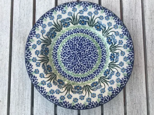 Pastateller, Ø 23,5 cm, Forget me not^Bunzlauer Keramik New