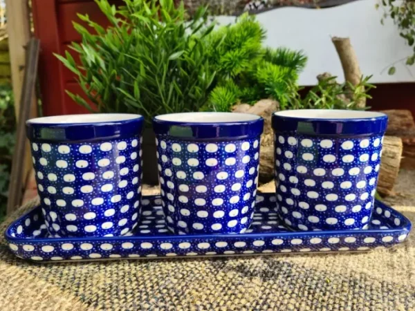 Pfanzset 4 teilig, Einzelstück,  Austeller aus dem Showroom,  2. Wahl, Tradition 4^Bunzlauer Keramik Hot