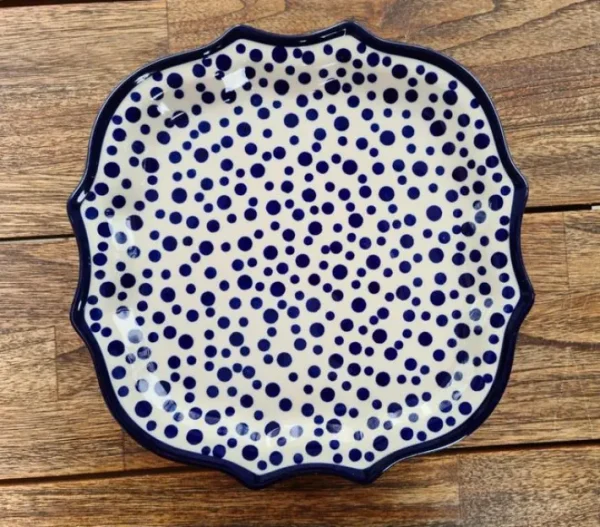 Platte, 26,5 x 26,5 cm, Crazy Dots^Bunzlauer Keramik Online