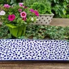 Platte, 41,5 x 14,5 cm, Crazy Dots, BSN A-0393^Bunzlauer Keramik Outlet