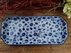 Platte, 32 x 14 cm, Dragonfly, BSN J-1688^Bunzlauer Keramik Fashion