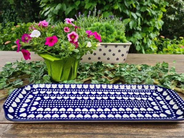 Platte, 41,5 x 14,5 cm, Ich dich auch, BSN J-3473^Bunzlauer Keramik Discount