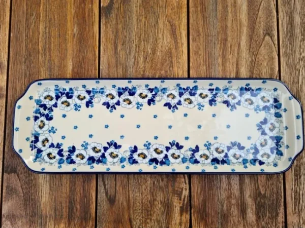 Platte, 41,5 x 14,5 cm, Lady, BSN A-0524^Bunzlauer Keramik New