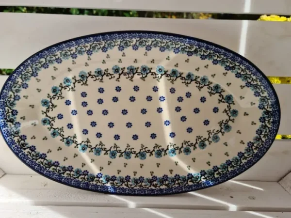 Platte, 35 x 21 cm, Royal Blue, BSN A-0690^Bunzlauer Keramik Clearance
